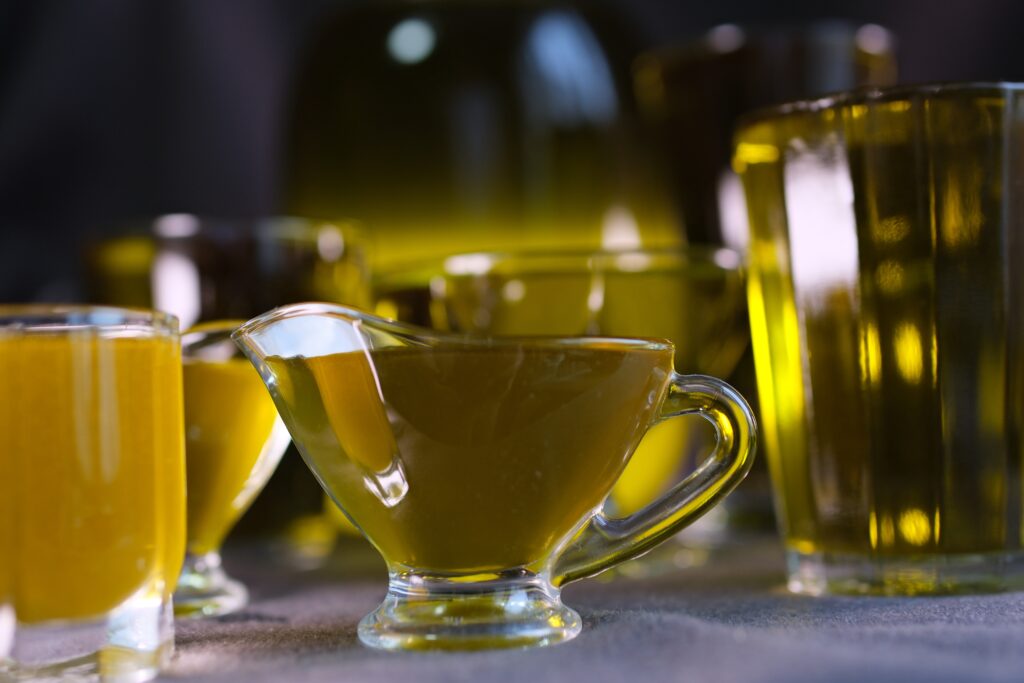 Canola oil, olive oil,