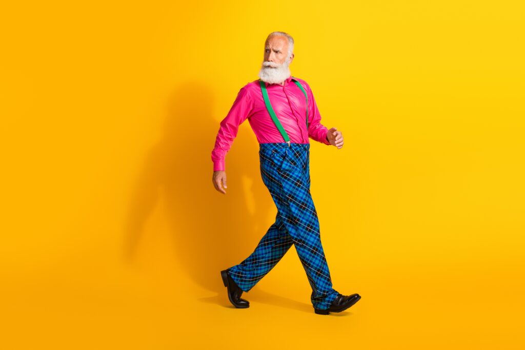 retro walking
